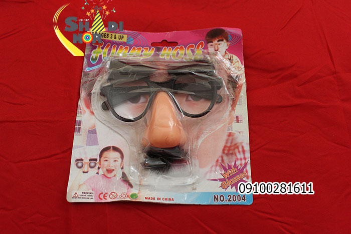 ماسک-سیبیل-عینک-فان-خنده-دار-برای-سیرک-و-دلقک