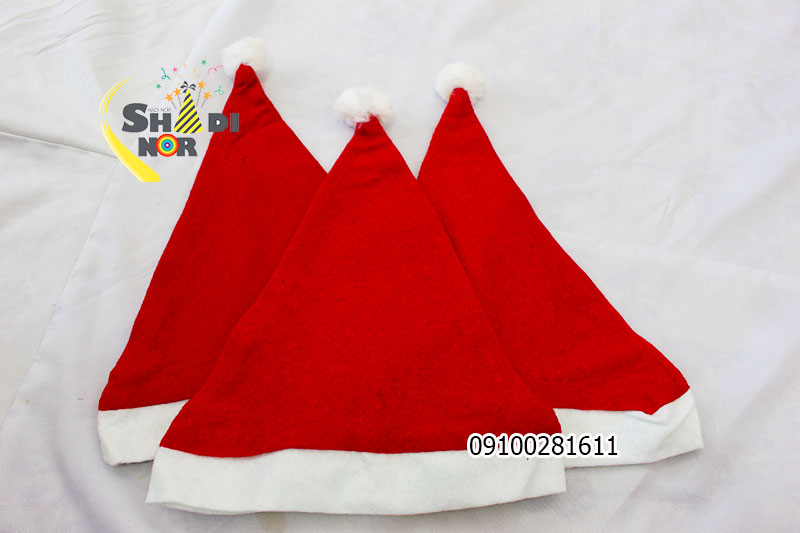 کلاه کریسمس ساده - فروش عمده کلاه های سفید قرمز بزرگسال