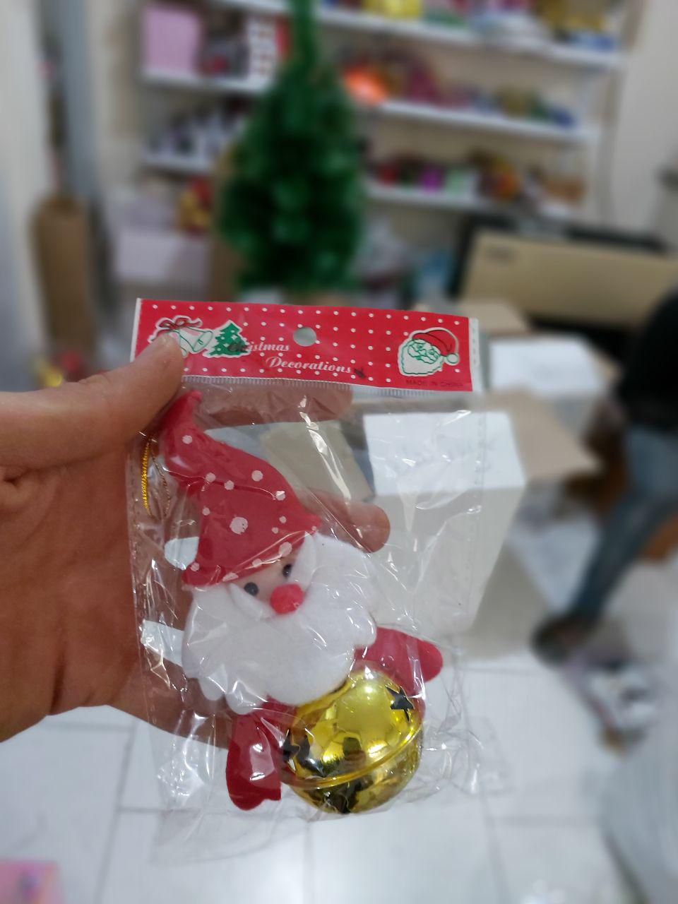 قیمت عمده لوازم کریسمس آویز زنگوله دار بابانوئل