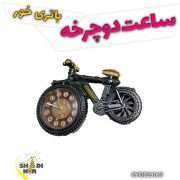 ساعت دوچرخه رومیزی رنگ طلایی و نقره ای لاکچری دکوری قیمت عمده (2)