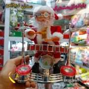 بابانوئل مدل دیجی متحرک موزیکال چراغدار فروش عمده لوازم کریسمس