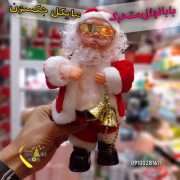 خرید بابانوئل مایکل جکسون متحرک موزیکال چراغدار فروش عمده لوازم کریسمس