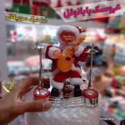 عروسک بابانوئل درام زن طبل زن متحرک موزیکال فروش عمده لوازم کریسمس